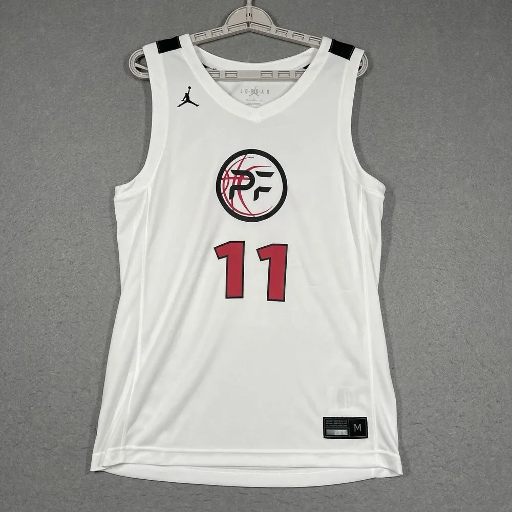 Jordan Jersey Men Medium White PF Principle First Academy 11 Humility Basketball